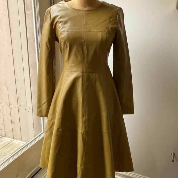 YUXINER Vegan leather dress - Picture 2 of 5